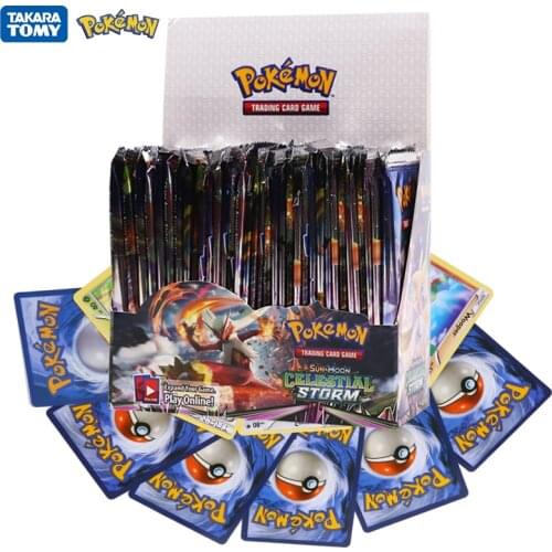 324Pcs Pokemon Cards TCG: Celestial Storm Sword&Shield Sun & Moon English Trading Card Game Booster Box Collectible Kid Toys Gif