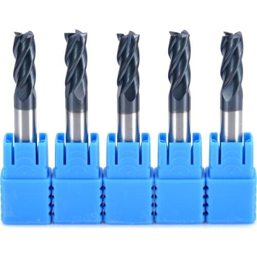5Pcs Tungsten Steel Milling Tools End Mill 4 Flute 6x50mm Carbide Endmill CNC Milling Cutter Metalworking Tool For Wood Work
