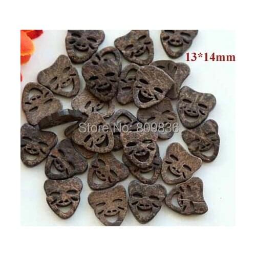 50pcs/lot 13*14mm Natural Smile Coconut Buttons Sewing Button Accessories (ss-1172-37)