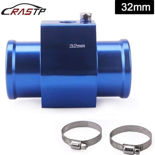 RASTP-1Pcs Water Temp Temperature Joint Pipe Sensor Gauge Radiator Hose Adapter with Logo for Car Racing RS-HR003