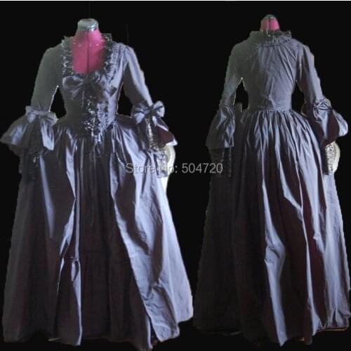 Tailored!Gold Vintage costumes 18th Duchess Retro medieval Renaissance Reenactment Theatre Civil war Victorian dress HL-376