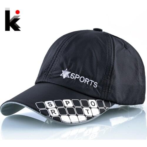 Quick Dry Baseball Hat For Men Snapback Sport Cap Women Summer Unisex Breathable Outdoor Casquette Running Homme Casual Bone