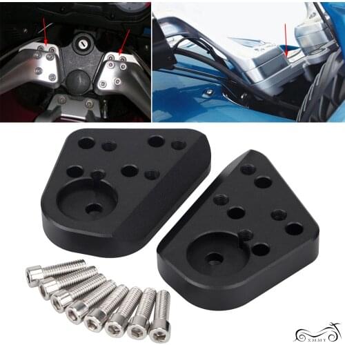 Black CNC 1" Handlebar Risers & 8 Stainless Steel Bolts For BMW R1150R 2001-2006 R1100R 1995-2000 ABS Spoke R1200RT 2005-2013