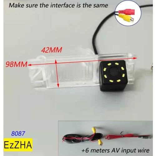 EzZHA For Hyundai New Tucson IX35 2005-2013 2014 HD Wireless Car CCD Rear Camera 4 8 12 led Night Vision frame waterproof
