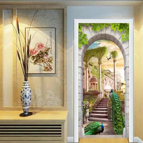 Photo Wallpaper Modern Peacock Forest Landscape Murals Living Room Study Elders Bedroom Door Sticker PVC Wall Papers Home Decor