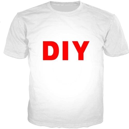 SONSPEE Do It Yourself Custom DIY Anime 3D Print Men Women T Shirts Fashion Casual Harajuku Funny Tops Tees Shirts Homme