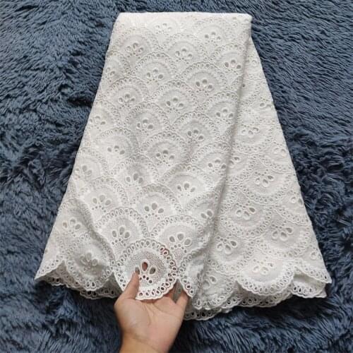 Nigerian Guipure Cord Lace Fabric 2021 High Quality Lace African Embroidery Cotton Lace Fabric for Wedding Dress jl058