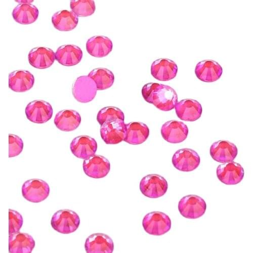 Mocha Purple Glass FlatBack Luminous Rhinestones For Nail Art Wedding Dress Decoration