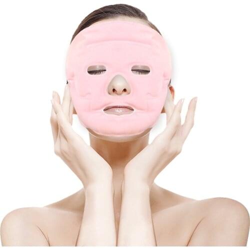 Magnetic Ice Gel Mask Anti Aging Wrinkle Removal Relax Hot Compress Cold Cooling Facial Mask Beauty Face Lift Skin Care Tool