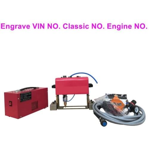 Wholesale Light Weight portable Pneumatic Dot Peen Vin Number Marking Machine automobil chassis number machine 14040