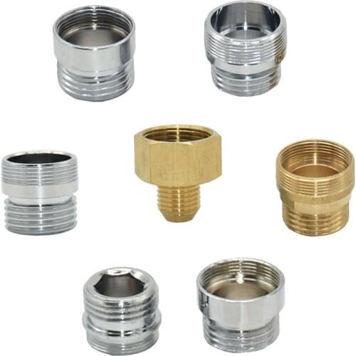 Brass 1/2" To M22 M24 M14 M20 Thread Connector Garden Household Faucet Adapter Durable Joint Coupler Fittings 1PC