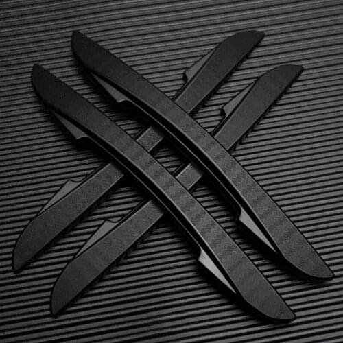 4Pcs/Set Car Side Door Edge Rear View Mirror Cover Protection Strip Anti Scratch Collision Sticker Auto Exterior Accessories