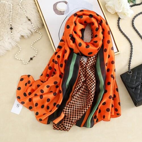 180*90cm Luxury Brand Women Summer Silk Scarves Shawl Lady Wrap Soft Female Echarpe Designer Beach Bandana foulard muffler pareo