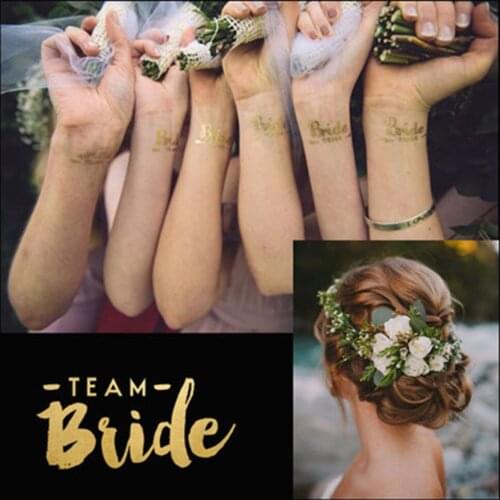 Temporary Golden Tattoos Stickers Jewelry Bracelet Party Tattoos Fashion Fash Tattoo Paste Makeup Girl Arm Waterproof Tattoo