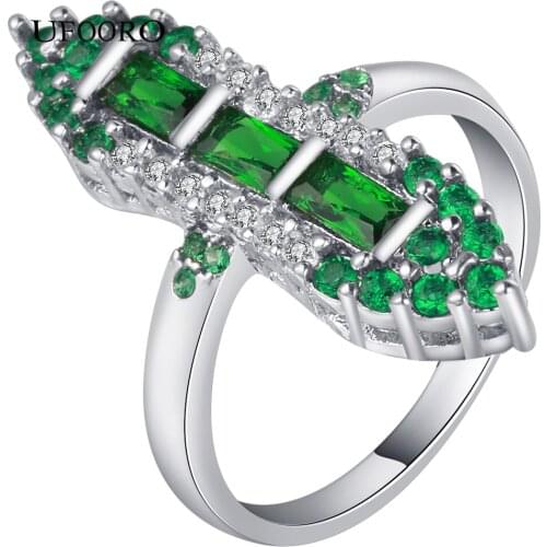 Exaggerated Top Quality Big Gem Ring Green Ring Made with Genuine Austrian Crystals For Women Full Sizes Drop shipping