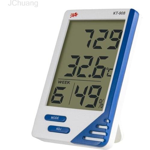 High accuracy KT-908 LCD Digital Thermometer Hygrometer Indoor Outdoor Electronic Temperature Humidity Meter Weather Station