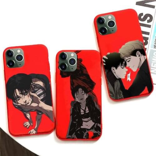 Kill Stalker Soft Cover Phone Case For Iphone 6 6s 7 8 Plus XR X XS XSmax 11 12 Pro Mini Max Candy Red Silicone Cover