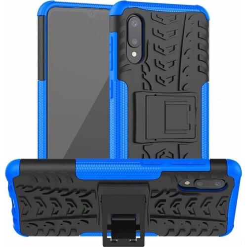 For Samsung Galaxy A02 EU Version Heavy Duty Armor Shockproof Hybrid Kickstand Hard Rugged Rubber Phone Cover Case