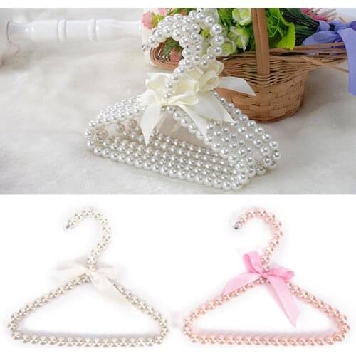 1Pcs Baby Hangers For Clothes Kids Pet Pearl Plastic Hanger Child Clothes Rack Pet Dog Mini Hangers Wardrobe Baby Coat Rack