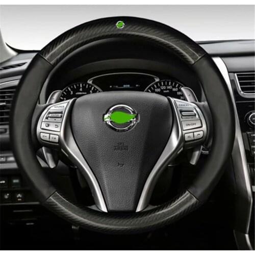 Car Steering-wheels Cover 37 38cm 15" for Nissan Juke Kicks Rogue Sport Qashqai X-Trail Murano Xterra Pathfinder Armada Quest