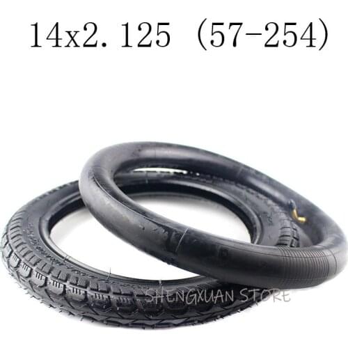 Free shipping Solid Rubber Electric tire Electrombile Solid Tyre 14x2.125 Inflation-free Tire gas motor bike