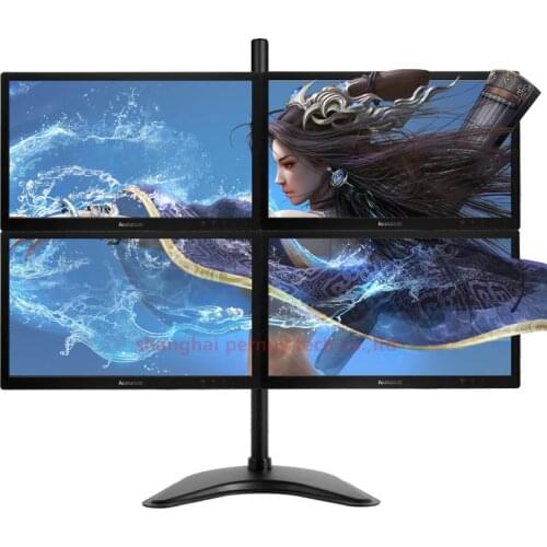 360 rotate big base 10"-27" 8kg extendable arm 100x100 four monitor desktop holder adjustable monitor stand screen bracket