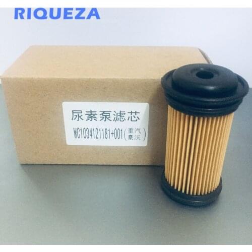 RIQUEZA WC1034121181+001 Diesel Exhaust Fluid Adblue Def Urea Filter for CNHTC Sinotruk HOWO Truck Engine SCR System