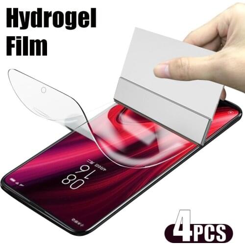 4PC Screen Protector Hydrogel Film For Redmi Note 10 pro 10 10S 9 Pro 9S 9T 8 8 Pro Glass Protective For Redmi 9 9A 9C 9T 8 8A
