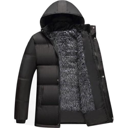 2020 New Waterproof Winter Jacket Men Hoodied Parka Men Warm Winter Coat Men Thicken Fleece Zipper Mens Jackets Plus Size 4XL