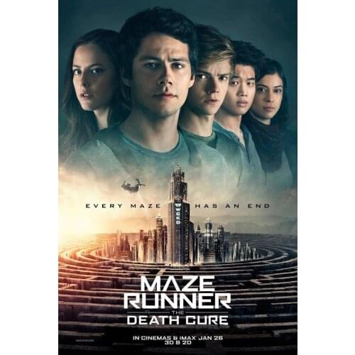 Maze Runner The Death Cure 2 Silk Fabric Wall Poster Art Decor Sticker Bright