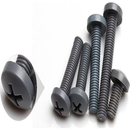 M2/M2.5 Plastic Pan Head Screw Flat Nylon Screws Cross Recessed Raised Counter Phillip Plaine Puntas Tornillos Vis Viti DIN34812