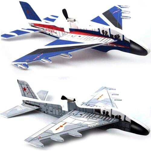 Simulation Electric Glider DIY Aircraft Model Assembled Toy Children Kids Educational Toys for Children Gifts