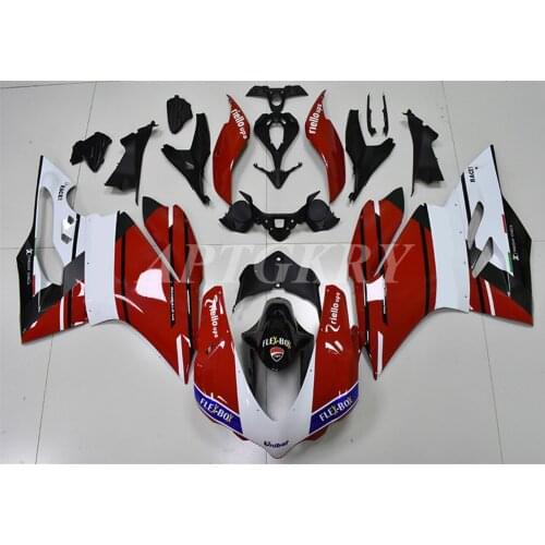 New ABS Plastic Shell Motorcycle Fairing kit Fit For Ducati 959 1299 Panigale 2015 2016 2017 2018 Bodywork Set Custom Red White