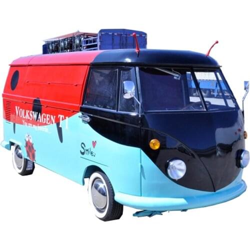 Customized Black And Red Electric Food Cart for Fast Food Mobile Kitchen Trailer Outdoor Food Truck for Sale