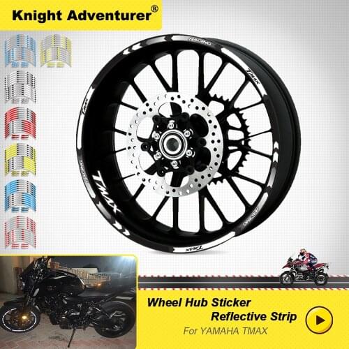 FIT For YAMAHA TMAX TMAX500 TMAX530 500 530 15'' High quality Motorcycles Reflective sticker For motorcycles wheel stickers
