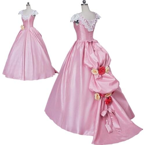 The Phantom of the Opera Christine Daae pink wedding dress Cosplay Costumes Christine dress victorian gown dress