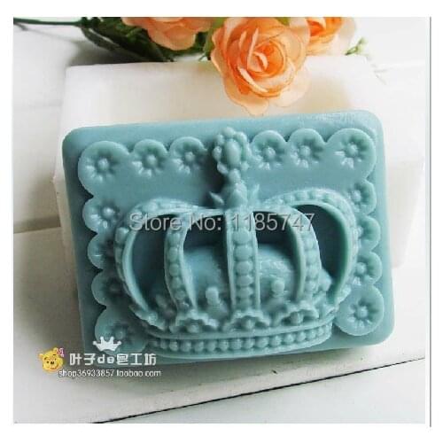 Crown Design Silicone Soap Mold Soft Silicone Mold for Handmade Soap Making