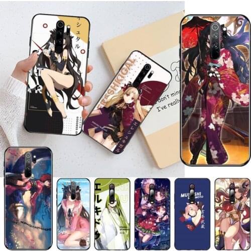 YJZFDYRM Ishtar Archer Fate Grand Order anime Black TPU Soft Phone Case for Redmi Note 9 8 8T 8A 7 6 6A Go Pro Max Redmi 9 K20