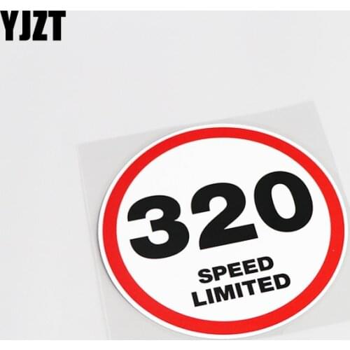 YJZT 12.5CM*12.5CM Fashion 320 SPEED LIMITED Decal Car Sticker PVC Accessories 13-0403