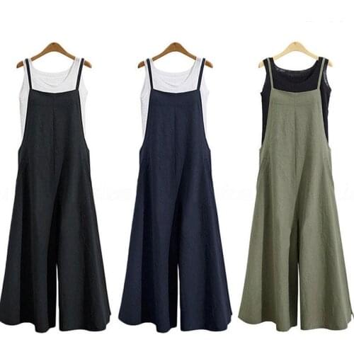 Women Ladies Clubwear Summer Loose Playsuit Bodycon Party Jumpsuit Trousers Plus Size L-3XL