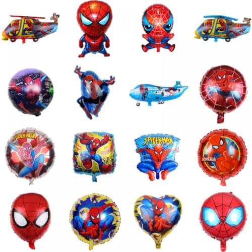 1pc Spiderman Theme Balloons Kids Party Supplies Decor Balloon Birthday Gift Baby Shower Anniversary Party Decoration Ballon