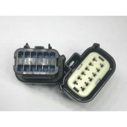 2/4/10pcs/lot 12 Pin/Way Automotive Headlight Lamp Plug Female Connector 33472-1201 For Ford Focus Mondeo Buick Chevrolet