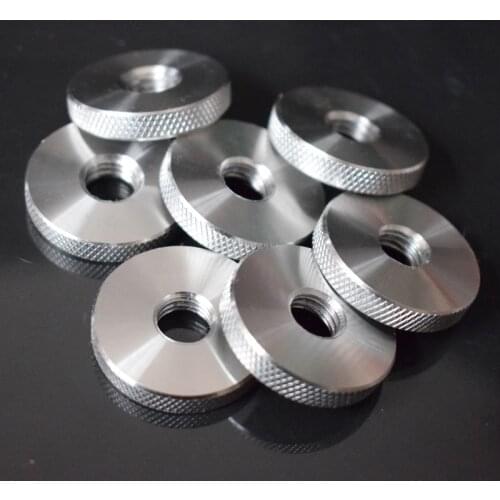 2pcs M3 M4 M5 M6 M8 M10 M12 stainless steel enlarged flat head hand nuts pineapple grain knurled round hands handle knob nut