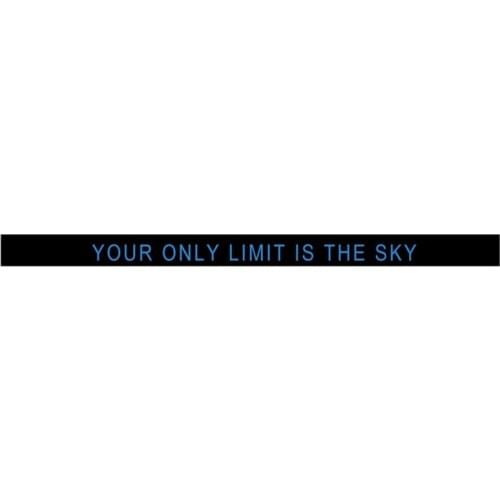 300pcs Motivational Black YOU ONLY LIMIT IS THE SKY Silicone Bracelets Rubber Wristbands Free Shipping by DHL