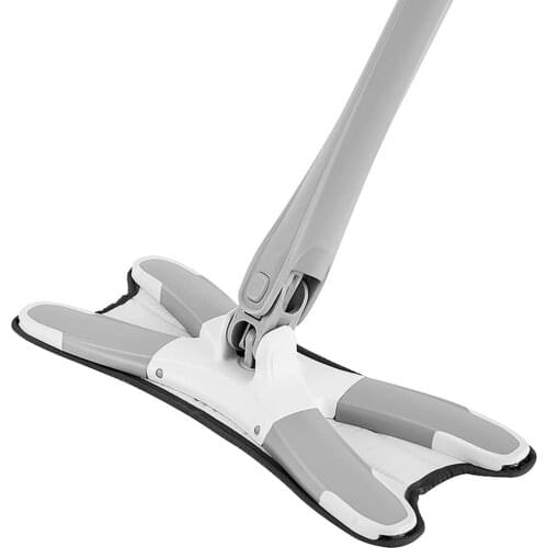 360 Degree Rotation Reusable X-Type Microfiber Floor Mop Extrusion Mop Home Kitchen Bathroom Cleaner Dish Wash Mop With Scraper