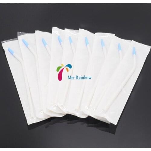 50/Pcs Dental Clinic Disposable Surgical Suction Tips Tube Plastic Long Slim Type Dentist Lab Supplies Tools