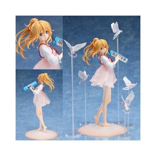 Your Lie In April Miyazono Kaori Action Figure Birthday Cake Decoration Desk Decoration Fans Collection Amine Model Toys