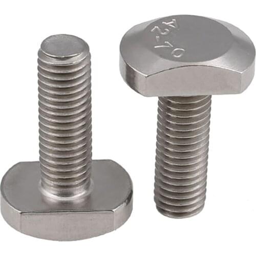 T Head Bolts 304 A2 Stainless Steel T Screw T-Bolt M5 M6 M8 M10 M12 1-20pcs