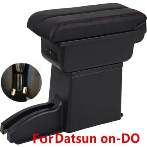 For Datsun on-DO Armrest Box Datsun mi-DO USB Charging heighten Double layer