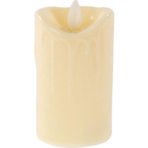 Euro Flora Plastic Battery Operated Led Mum-6X10 Cm candles and scents свечи и ароматы velas y aromas